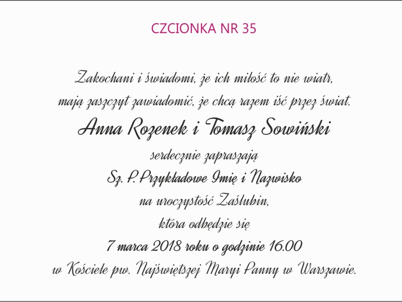 czcionka nr 35